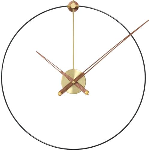 Spain European-Style Luxury Wall Clock Gold Modern Creative Wall Watch Silent Living Room Clocks Wall Home Decor Reloj Gift D032