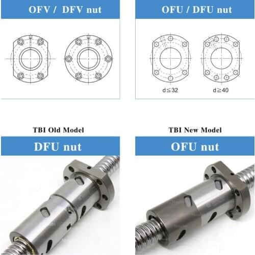 TBI motion ball screw nuts OFUR2505