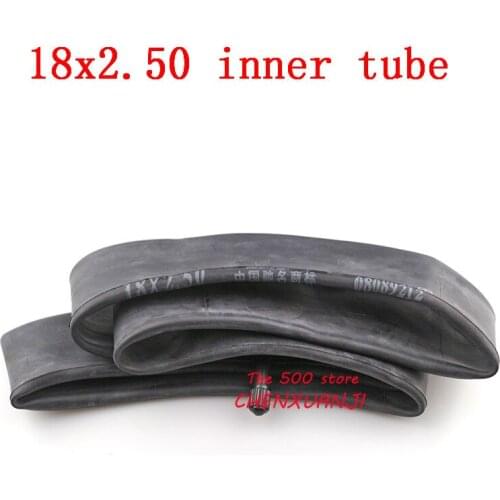 Size 18x2.5 inner tire with a Straight Valve fit many gas electric scooters and e-Bike inner tube