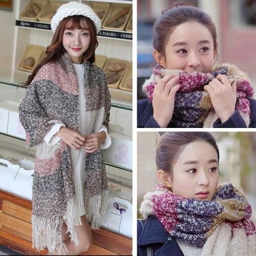 2019 Winter Scarf Women Cashmere Wool Scarves Shawls Soft Scarf for Women Wool Pashmina Winter Warm Shawls Female Poncho Stoles