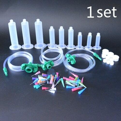 1set Hot Selling Liquid Dispenser Solder Paste Adhesive Glue Dispenser Pneumatic Syringe With Needle