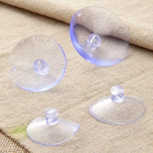 10Pcs Household Clear Rubber Suction Cup Sucker Doll Toy Holder Window Wall Kitchen Bathroom Hooks Hanger Hanging Smooth Place