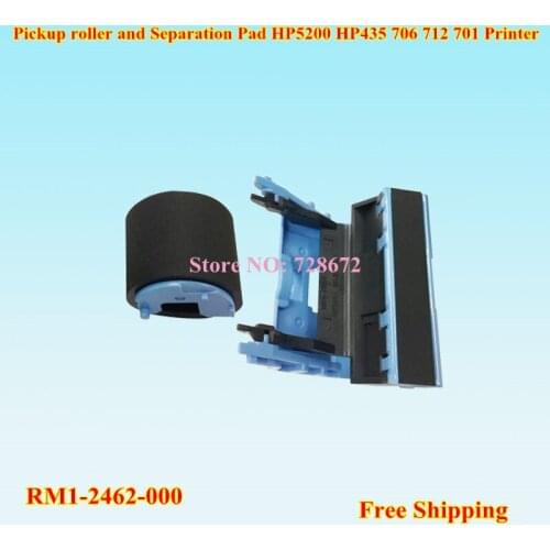 2sets RM1-2462-000 Separation Pad + Pickup Roller For HP5200 HP 5200 435 706 712 701 Printer