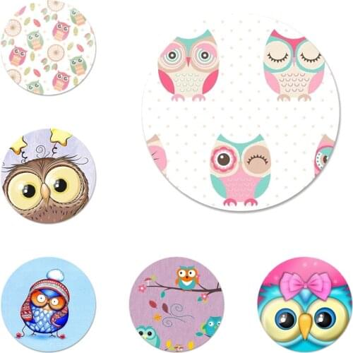 58mm Animal Cute Cartoon Owl Brooch Pin Cosplay Badge Accessories For Clothes Backpack Decoration Gift