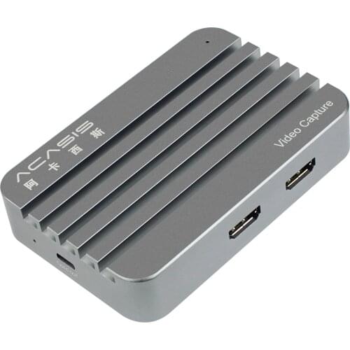Acasis 4K 60hz HDMI-compatible Capture Card Audio Video Recording Game Live Streaming Type-C 1080p Video Capture for Switch PS4