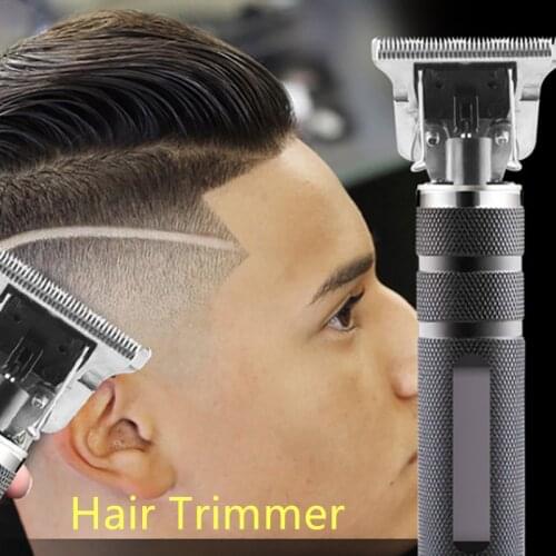 Rechargeable Hair Clipper Barber Hair Trimmer Rechargeable Electric Clippers Barbershop Cordless T-blade Baldheaded Outliner Men