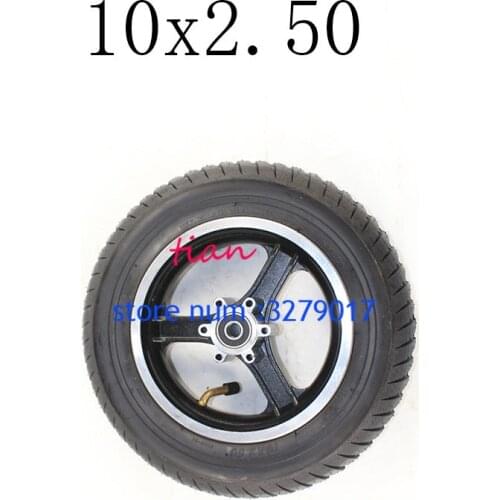 Free Shipping New 10x2.50 Wheel 10' Hub 10*2.5 Inch Wheel Hub Electric Scooter Inner Tube Outer Tube Explosion-proof Tires