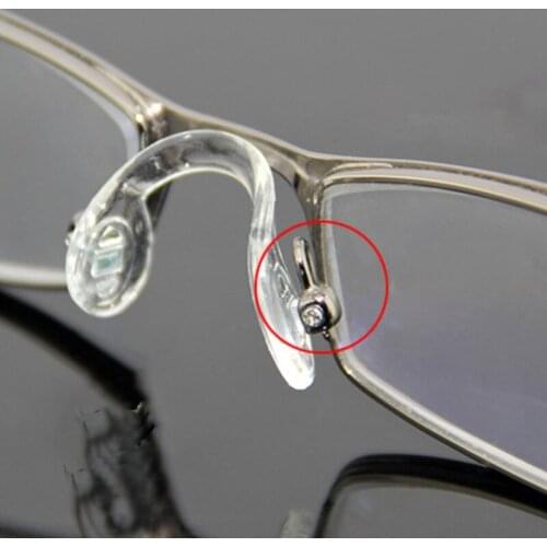 10pcs U Style Silicone Conjoined Eyeglass Soft Nose Pads For Kids Children Anti-Slip Insert Nose Pad