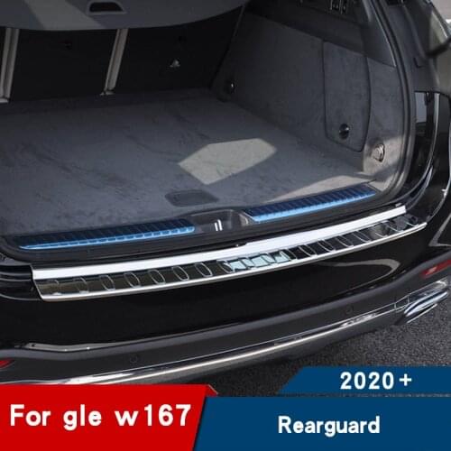 For mercedes gle 2020 trunk Stainless steel decorative strip gle w167 Rear guard plate accessories