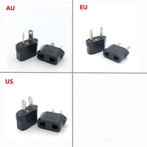 50pcs US To EU Plug Travel Adapter European Japan EU AU US Power Electrical Plug Converter Adapter AC Charger Outlet Socket