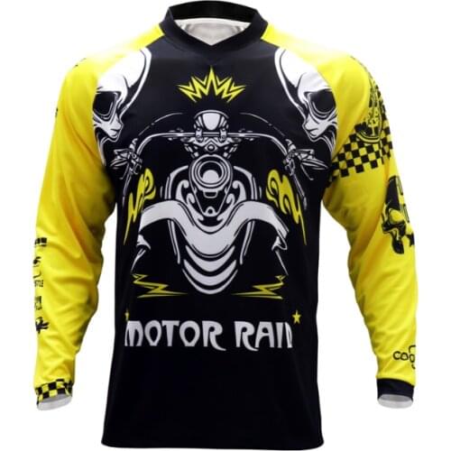 DH Motocross Long Sleeve MTB Jersey Cross-country Motorcycle Riding Downhill Jersey mtb jersey motocross For Men