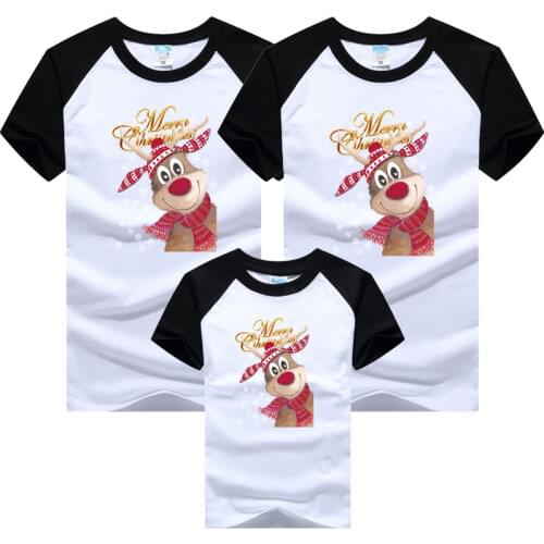 Family Matching Clothes Christmas Daddy Mommy Brother Sister Girls Christmas New YearT shirts Funny Family Look Party Tees Tops