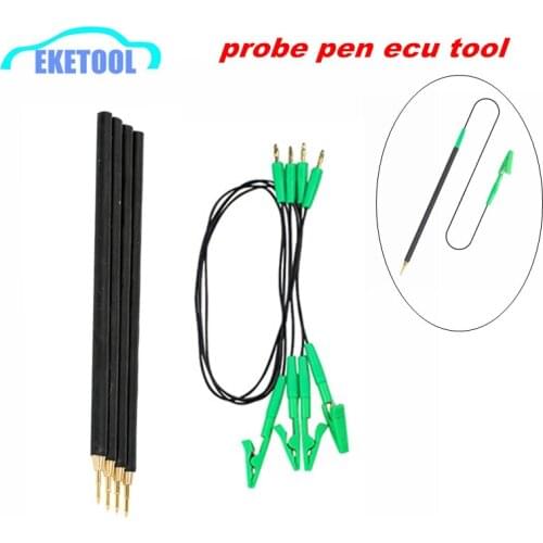 Probe Pen ECU Tool BDM Probe 4pcs/Set With Green Wire Clip Cables ECU Programming Adapter Supports LED BDM Frame Power Probe