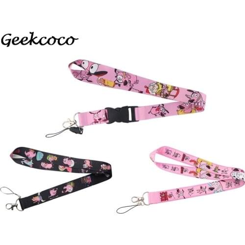 J2071 Cartoon Dog Funny Mobile Phone Strap Lanyard Neck Strap For Keys ID Card For USB Badge Holder DIY Kids Hang Rope