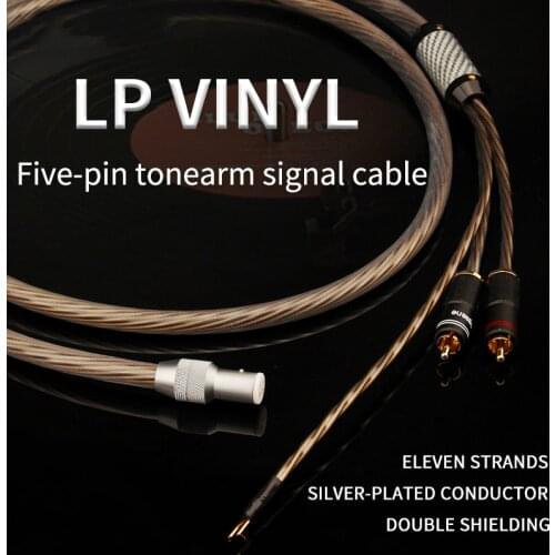 Odin 5 Pin XLR Female to RCA Cable LP Vinyl Record Phonograph Tonearm HiFi Audio Line