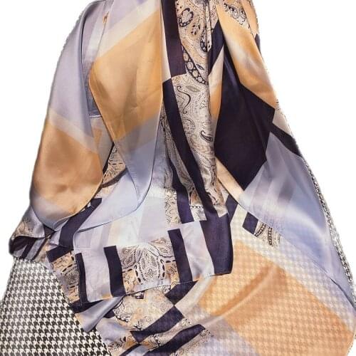 90cm square scarf satin scarf scarf ladies printed silk scarf shawl wholesale customization
