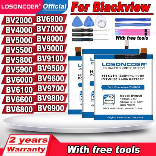 LOSONCOER Batteries For Blackview BV5800 Phones