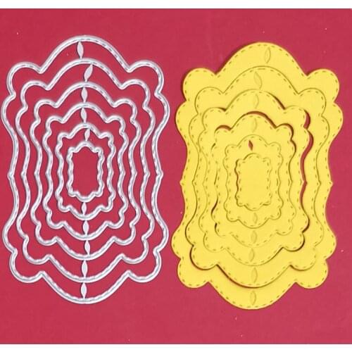 Metal steel die cuts mold layer frame 2021 new craft knife blade punch cutting die stencils for scrapbook paper card making die