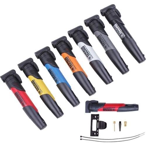 Multi-functional Portable Mini Bicycle Pumps Double Stroke Gas Mouth Cycling MTB Bike Air Pump Tyre Tire Ball