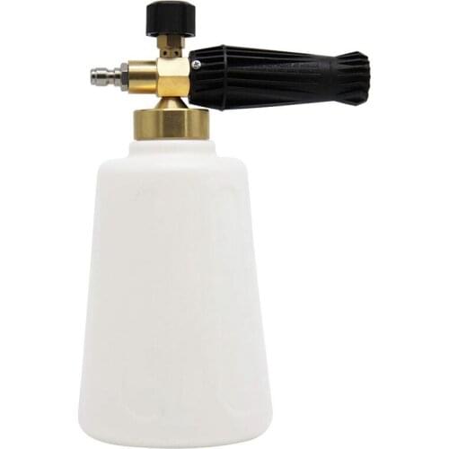 2L Snow Foam Lance With 1/4 Quick Connector Foam Cannon Pressure Washer Jet Wash Quick Release Adjustable 67 Oz Capacity Bottl