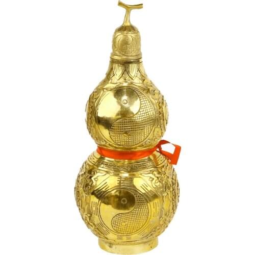 Golden Multi-Dimension Bagua Pure Copper Metal Hoist Arrangements Pure Family Company Public Decoration Crafts