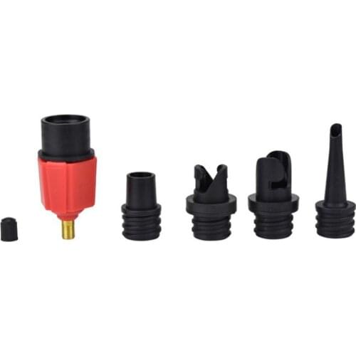 Portable 4 in 1 Air Valve Adapter Connector Lightweight Inflatable Boat Board Sup Kayak Pump Nozzle