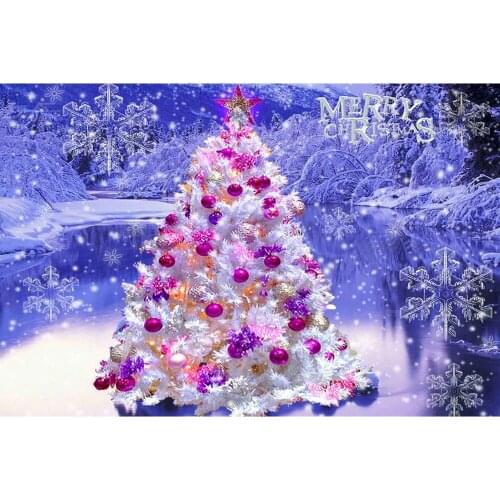 Christmas Tree Winter Full Square Round Stones 3D DIY Diamond Painting Set Kid Christmas Gift Diamond Mosaic Rhinestone Picture
