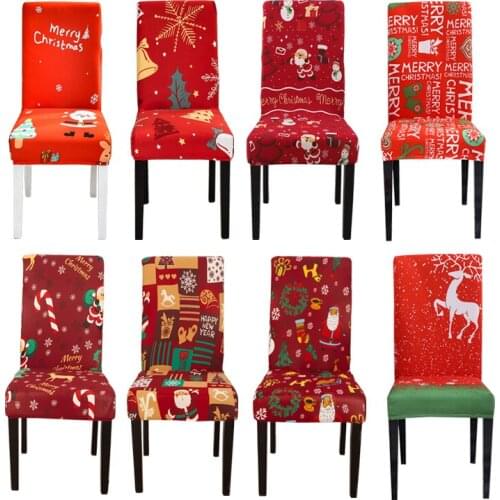 Christmas present decoration chair cover for party chair slipcover stretch covers for pets elastic material