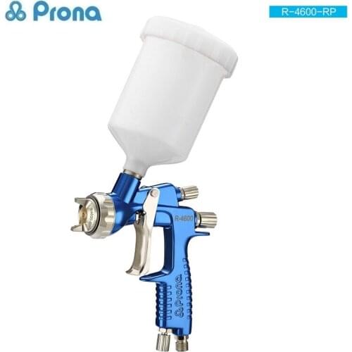 Prona R-4600 MP HVLP, manual spray gun with 600cc plastic cup, free shipping, car repair painting , R4600, gravity feed type