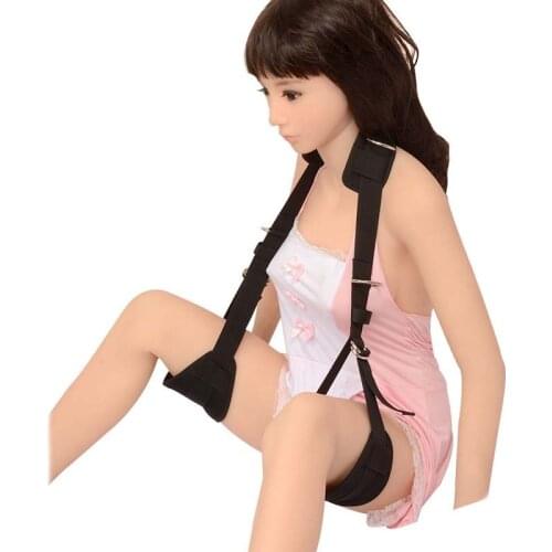 Portable Thigh Sling with Position Open Leg BDSM Fetish Bondage Restraint Handcuffs Neck Belt Sex Toys for Couples Fetish Ertic