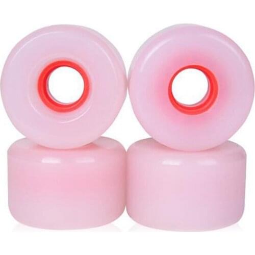 Top!-4Pcs 63X40mm Skateboard Wheels Longboard 78A Low Noise Wear-Resisting Road Field Street Skating 85% Springback