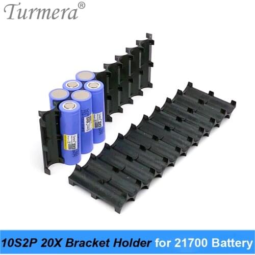 Turmera 10Piece 10S2P 20X 21700 Battery Bracket 21700 Holder Spacer Assemble for 36V 48V Electric Bike or Escooter Batteries Use