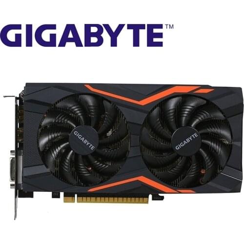 GIGABYTE GTX 1050Ti G1 Gaming 4GB Graphics Cards GPU 128Bit GTX1050Ti Video Card for nVIDIA Geforce GTX 1050 Hdmi VGA Cards Map