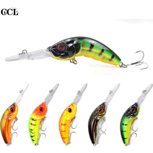 CCLTBA Large Diving Lip Crankbait 100mm 13g Floating Minnow Lure Fishing Shrimp Lure Body Wobbler High Quality