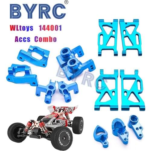 WLtoys 1:14 144001 RC car upgrade Spare parts metal C seat Front Rear swing arm Steering group