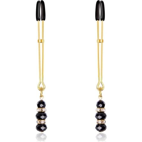 Adorn Triple Bead Nipple Clamp Set sex toys shaking stimulate milk clit clip overcast Porn Boobs breast clip massage Nipple Toys