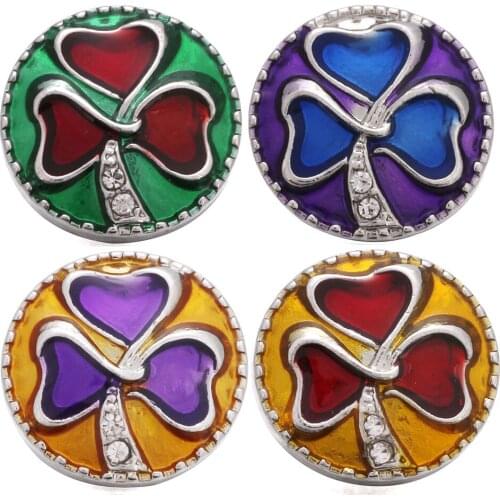 10pcs/lot XINNVER 18mm Snap Jewelry Crystal Leaves Rhinestone Metal Snap Buttons fit 18mm Snap Bracelet Earrings Necklaces