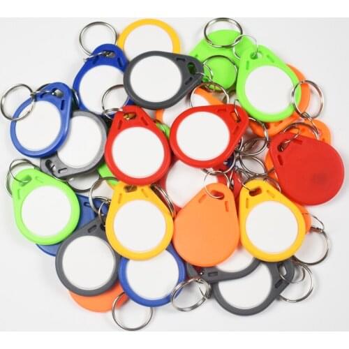 1000pcs/lot EM4305 T5577 125khz Copy Rewritable Writable Rewrite keyfobs RFID Tag Key Ring Card Proximity Token Badge Duplicate