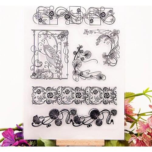 15.*21CM Hot sale vine Clear Stamps / Silicone Seals Roller Stamp for DIY scrapbooking photo album/Card Making