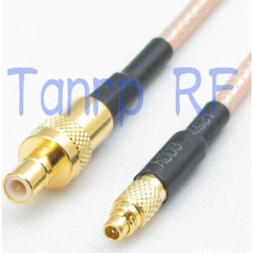 8in MMCX male plug to SMB male plug RF adapter connector 20CM Pigtail coaxial jumper cable RG316 extension cord