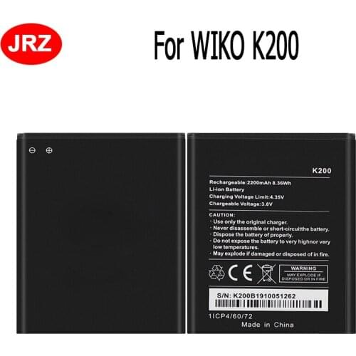 For WIKO K200 Battery 2200mAh Mobile Phone Replacement Batteria Batterie For For WIKO K200 Accumulator AKKU