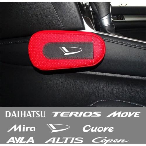 Car soft leather leg pads knee pads seat support elbow support For Daihatsu D-Base D-R Pico Copen Sirion Mira car accessories