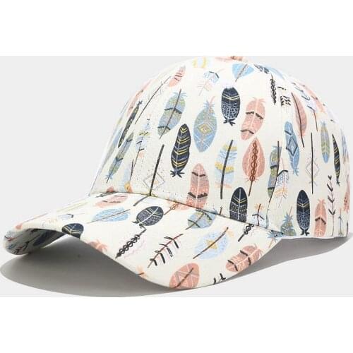 Cotton Print Casquette Baseball Cap Adjustable Snapback Hats for Men and Women 172