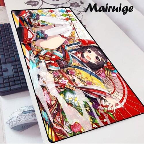 Large Mouse Pad Cute Girl PC Gamer Keyboard XXL Anime Mousepad Desk Mat Laptop Computer Table Pad Gaming Room Accessories Kawaii
