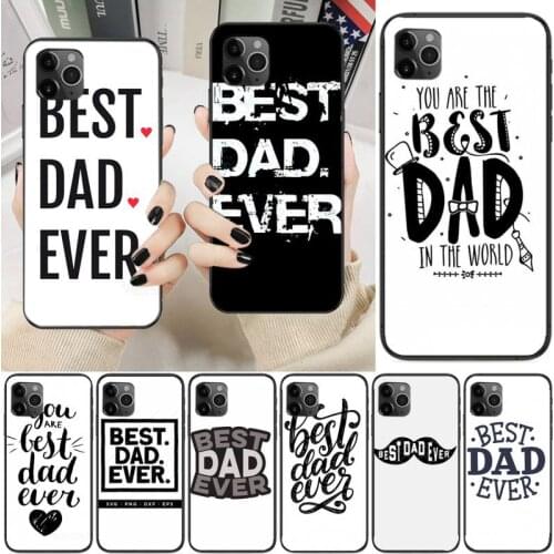 Best Dad Ever Cool Man Guy Phone Case For Iphone 6 6s 7 8 Plus XR X XS XSmax 11 12 Pro Mini Max