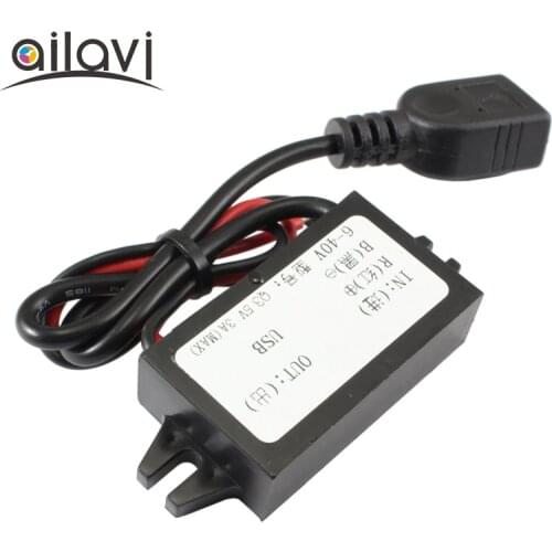 DC-DC Power Buck Module 8-40V To Single port USB 5V 3A ARDUINO Smart Car Power Supply Charging Converter