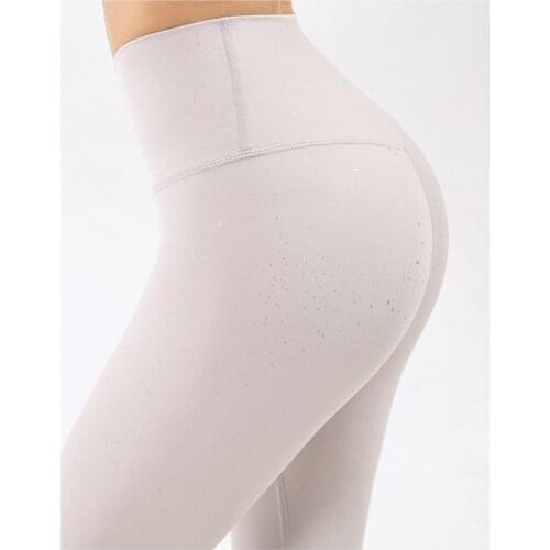 High Waist Women Seamless Leggings Bubble Butt Elastic Sprinkle Silver Yoga Pants Gym Sports Workout Energyts Slim Girl Leggings