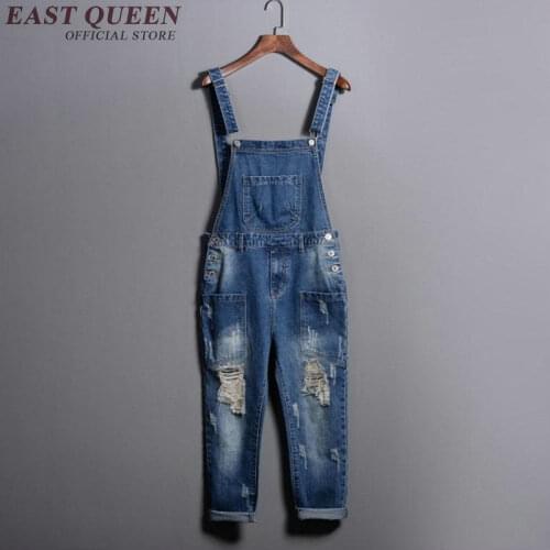 Dungarees woman jumpsuit long jeans denim overalls for women 2018 rompers female winter jumpsuit sexy streetwear NN0712
