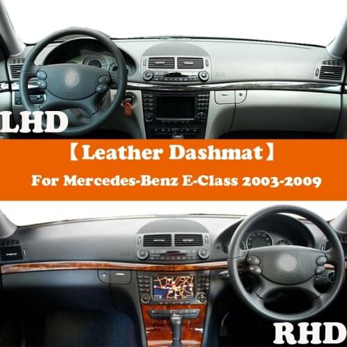 Leather Suede Dashmat Accessories Car-Styling Dashboard Covers Pad Sunshade For Mercedes-Benz E-Class AMG W211 E320 200 220 300