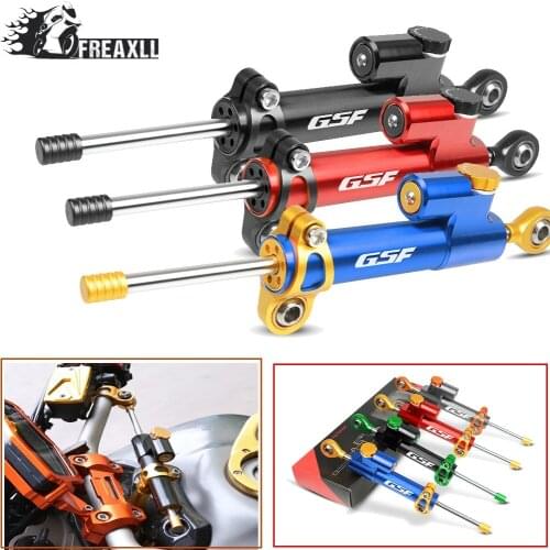 Moto CNC Motorcycle Steering Damper Stabilizer Linear Reversed Safety Control Over For SUZUKI GSF 250 600S 650 1200 650N BANDIT